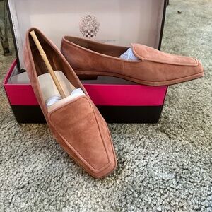 Vince Camuto Pink Suede Loafers
